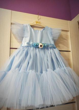 Нарядное платье для девочки (размер 104-134)9 фото