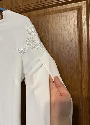 Блузка біла ( туреччина )3 фото