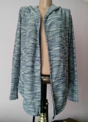 Стильная кофта накидка с капюшоном urban surface размер xs