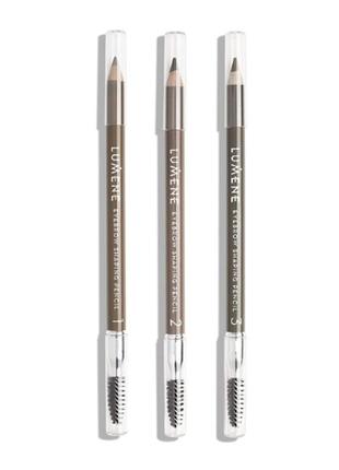 Карандаш для бровей lumene eyebrow shaping pencil 2 - taupe4 фото