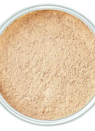 Пудра-основа для обличчя artdeco mineral powder foundation 06 — honey (медовий)5 фото