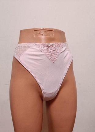 Еssential р. l-48 розовые кружевные трусики бикини