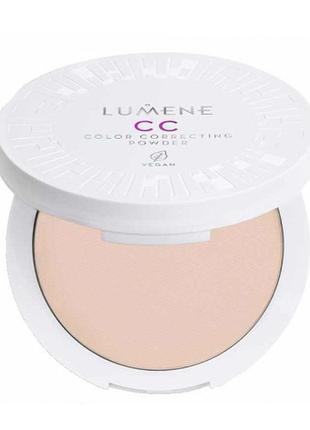 Пудра для обличчя lumene cc color correcting powder 023 фото