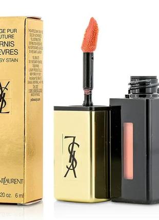 Лак для губ yves saint laurent rouge pur couture vernis a levres 59 — coral rose5 фото