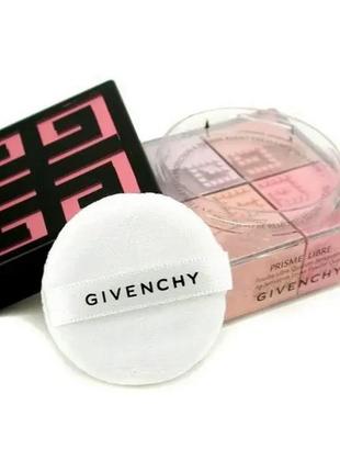 Пудра givenchy prisme libre air sensation loose powder 01 - mousseline pastel (оливково-пастельный)4 фото