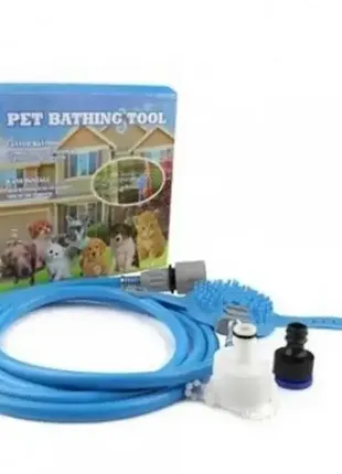 Щітка душ для купання собак pet bathing tool6 фото