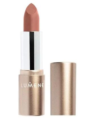 Помада для губ lumene luminous moisture matte lipstick 102 - choco oat