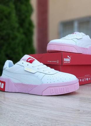 Puma cali 🆕 жіночі кросівки пума 🆕 рожевий/білий2 фото