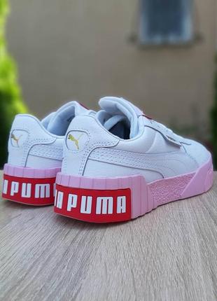 Puma cali 🆕 жіночі кросівки пума 🆕 рожевий/білий7 фото