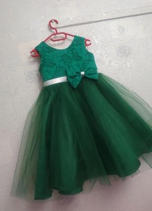 Святкова сукня зелена, платье зеленое2 фото