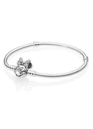 Серебряный браслет pandora moments disney портрет мини 597770cz