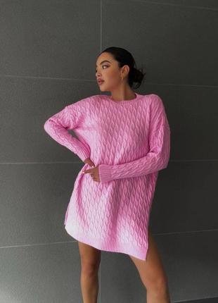 Тепленький свитер - платье вязаное турецкого производства вязаное1 фото