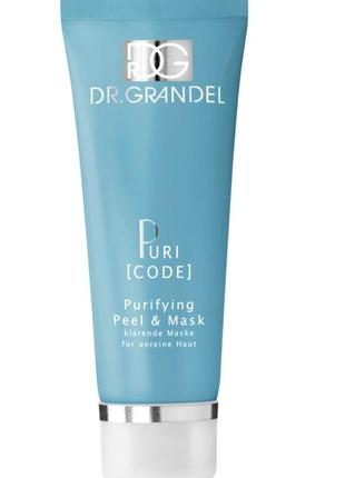 Dr.grandel puricode peel&mask, элитный проф антиакне пилинг-маска с полигидроксикислотами, цинком, фитодетокс1 фото