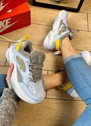 Женские кроссовки  nike  m2k tekno blue & grey