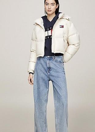 Куртка пуфер пуховик tommy hilfiger l-xl