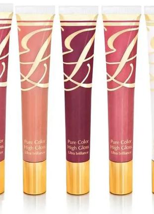 Блиск для губ estee lauder pure color high gloss ultra brillance 04 — stolen kisses (пораджені поцілунки),5 фото