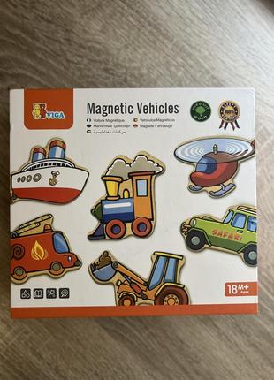 Набір деревʼяних магнітів viga toys