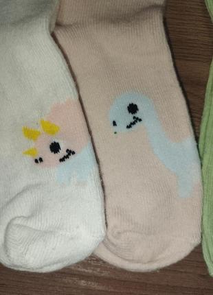 Шкарпетки бавовняні для дівчинки, розмір 23-26, комплект з 4 пар, німеччина3 фото