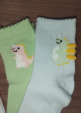 Шкарпетки бавовняні для дівчинки, розмір 23-26, комплект з 4 пар, німеччина2 фото