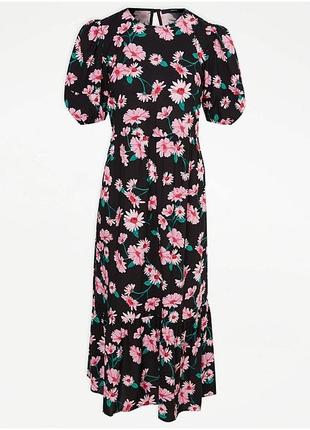 George вискозное макси платье с цветочным принтом5 фото