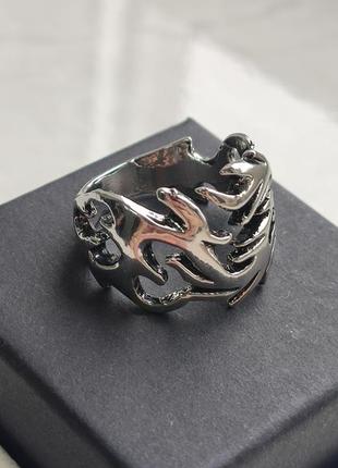 Серебряное кольцо огненная лоза4 фото