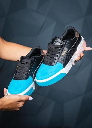 Женские кроссовки puma cali remix black blue распродаж