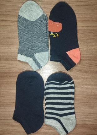 Носки хлопковые для мальчика короткие, размер 23-26, комплект из 4 пар, нитевичка