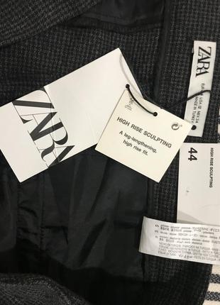 Zara новые с бирками брюки в клетку4 фото