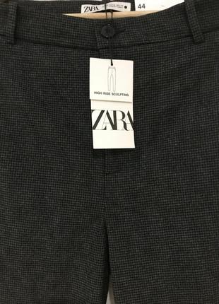 Zara новые с бирками брюки в клетку10 фото