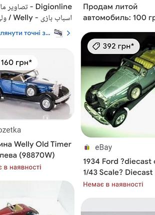 Машинка металева ford9 фото