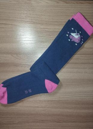 Шкарпетки високі, гетри для дівчинки, розмір 35-38, німеччина