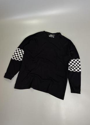 Черная кофта asos disney mickey mouse, с принтом, комбинированная, стильная, принт на спине, асос мики маус, лонгслив, пуловер, свитшот