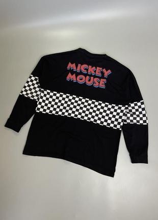 Чорна кофта asos disney mickey mouse, з принтом, комбінована, стильна, принт на спині, асос мікі маус, лонгслів, пуловер, світшот4 фото