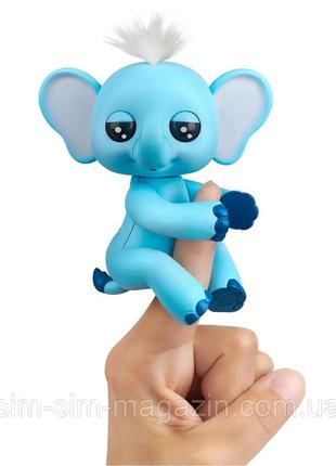 Интерактивная фигурка слоненок грей фингерлингс wowwee fingerlings baby elephant gray