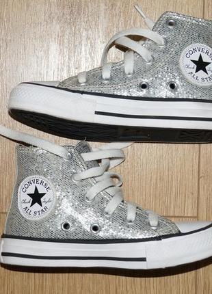 Кеды, кроссовки хайтопы converse all star конверсы. оригинал. размер 27, стелька  18,8 см