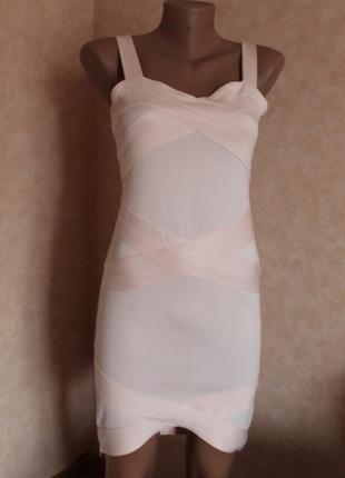 Изумительное платье, коктейльное, вечернее, нарядное, бандаж нежно розовое1 фото