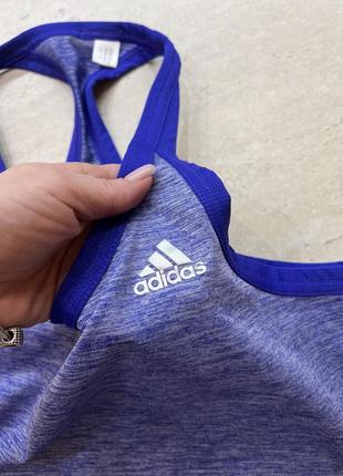 Майка спортивная adidas для занятий спортом для спортзала классная стильная бренд оригинал3 фото