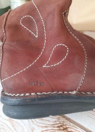 Анатомічне взуття. чоботи демі шкіряні бренд аrche. оригінал. 39р5 фото