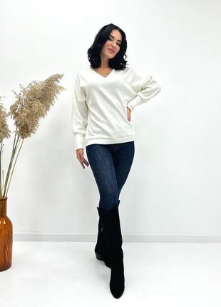 Женский пуловер из ангоры "lamia"
+ большие размеры1 фото