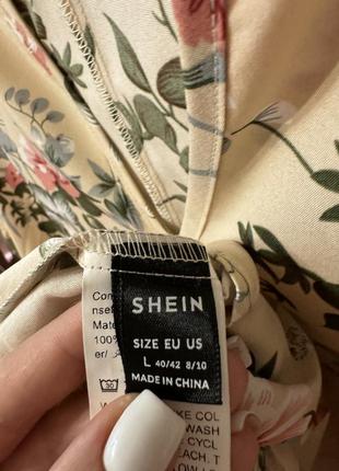 Блуза в цветочек shein6 фото