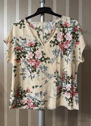 Блуза в цветочек shein2 фото