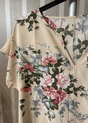 Блуза в цветочек shein3 фото