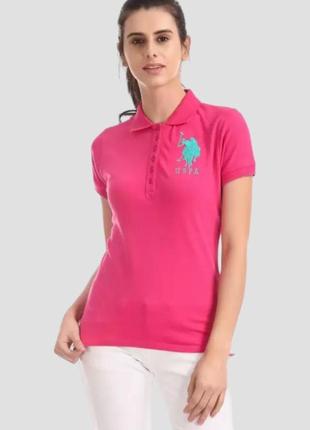 Футболка яркая поло u.s. polo assn