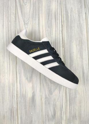 Кроссовки adidas gazelle navy gray white10 фото