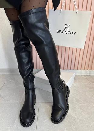 Ботфорты питая черные givenchy1 фото