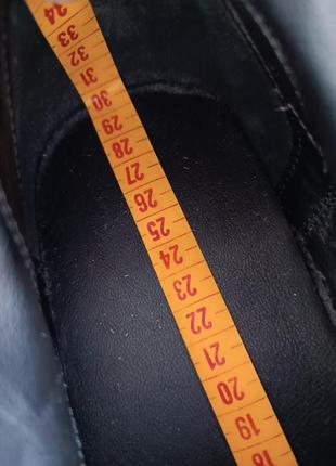 Р 45 устілка 29,5 см чорні замшеві черевики закриті туфлі zara man7 фото