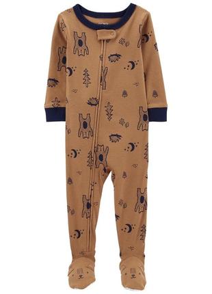 Хлопковый человечек слип пижама для мальчика carter’s картерс