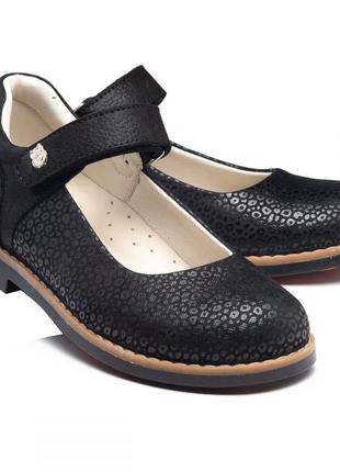 Модные кожаные туфли для девочки leo турция rn 108950