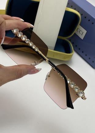 Красивые безоправные очки gucci