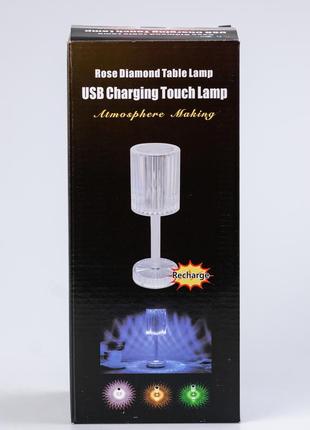 Лампа настольная светодиодная сенсорная светильник аккумуляторный led5 фото